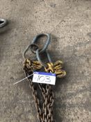 Yoke 11.2 tonne capacity 4 Leg Lifting Chain, 6.8m