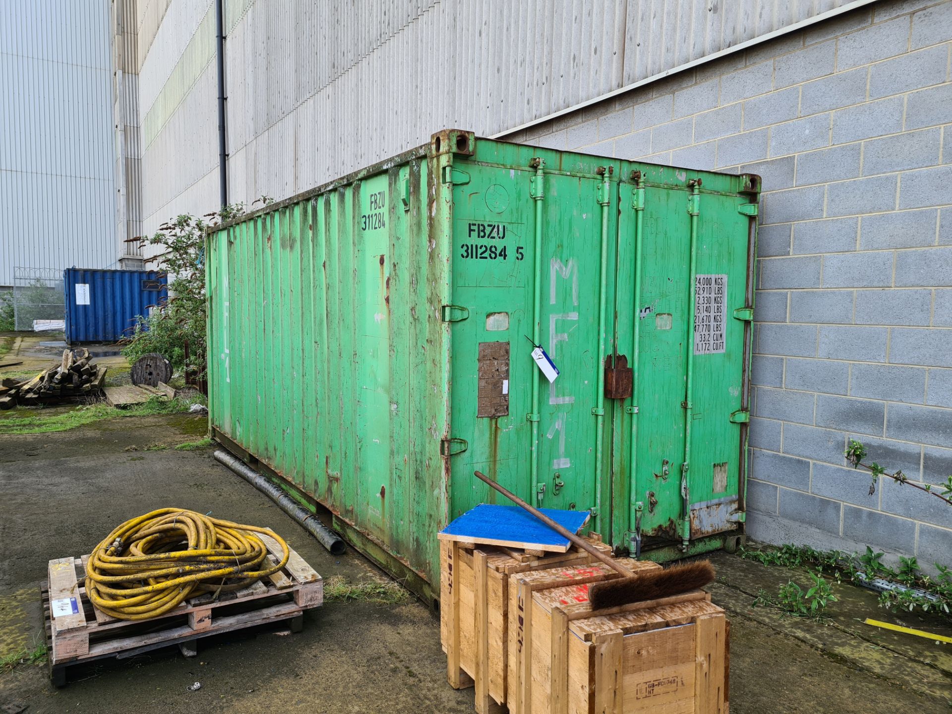 20ft Steel Shipping Container (contents excluded)