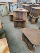 Four Steel Workshop Stools, each approx. 500mm hig