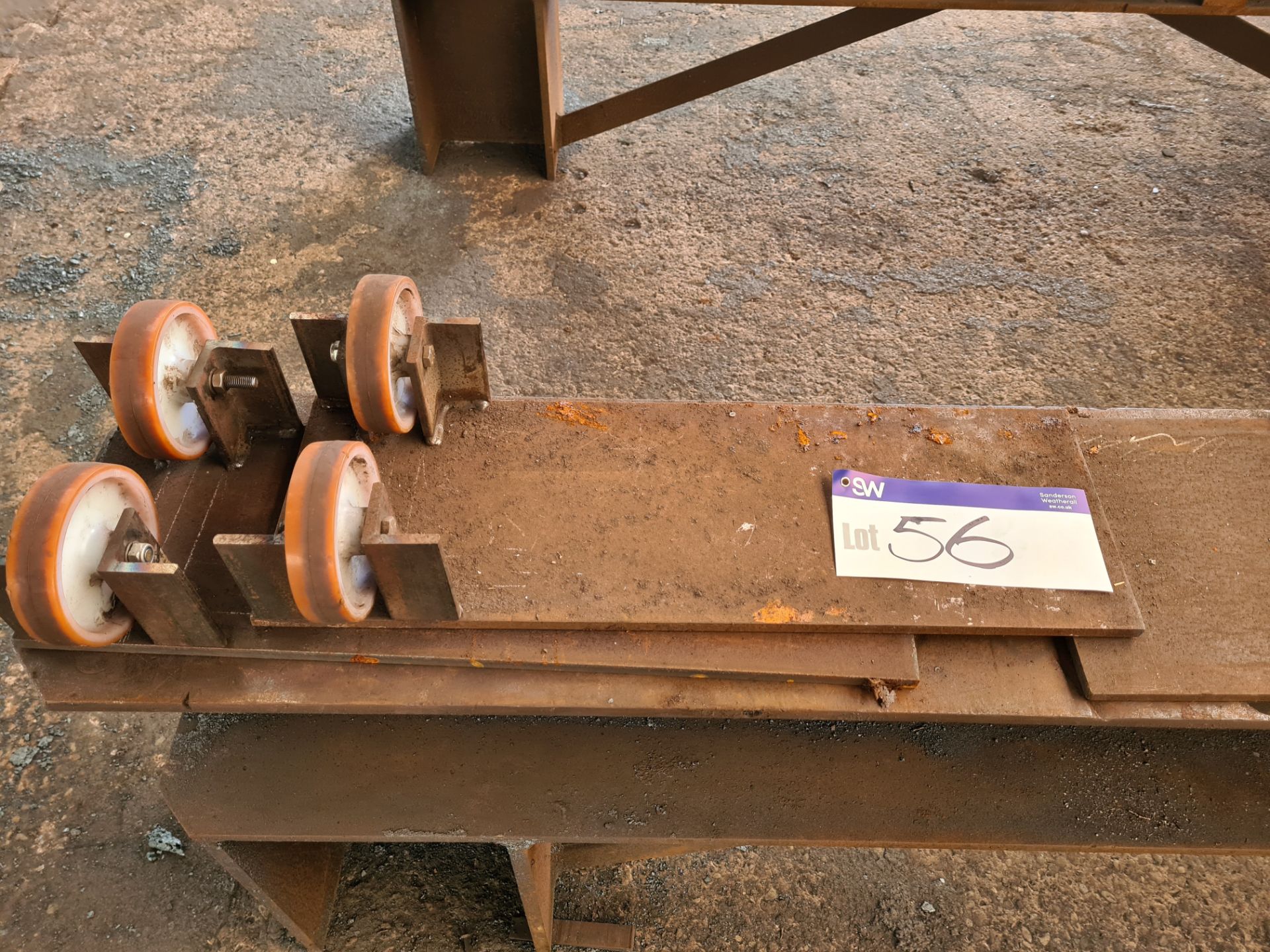 Assorted Wheel Plates, as set out on trestle