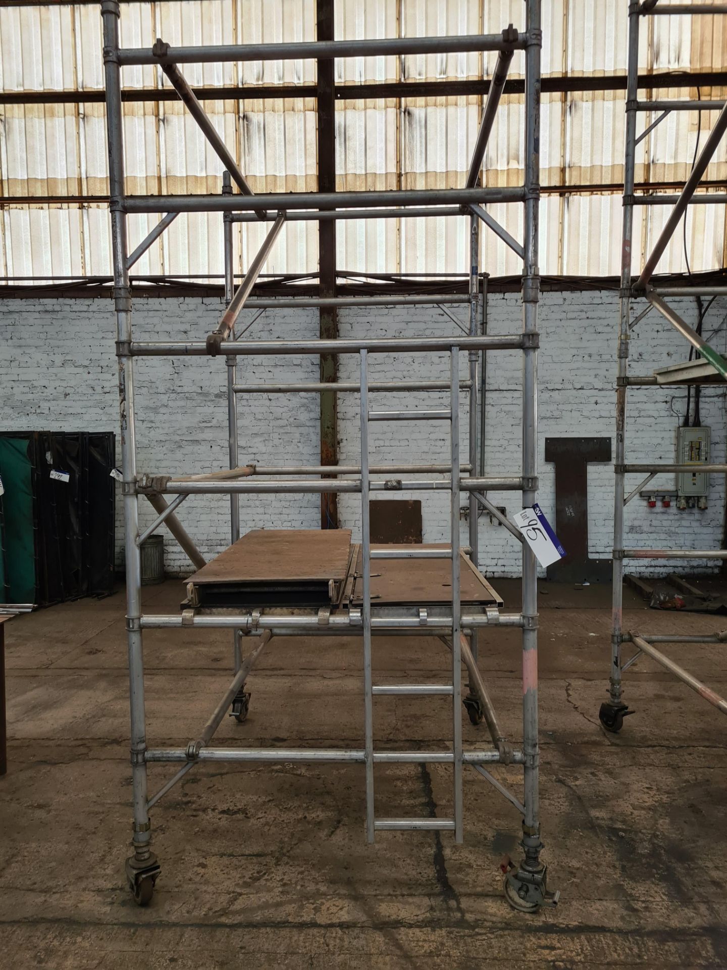 Youngman Alloy Scaffold Tower, approx. 3.3m high x