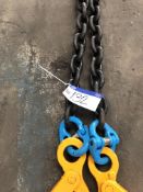 Yoke 30 tonne capacity 2 Leg Lifting Chain, 6.0m,