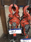 Tiger 3 tonne Lever Hoist, serial no. 1212474, yea