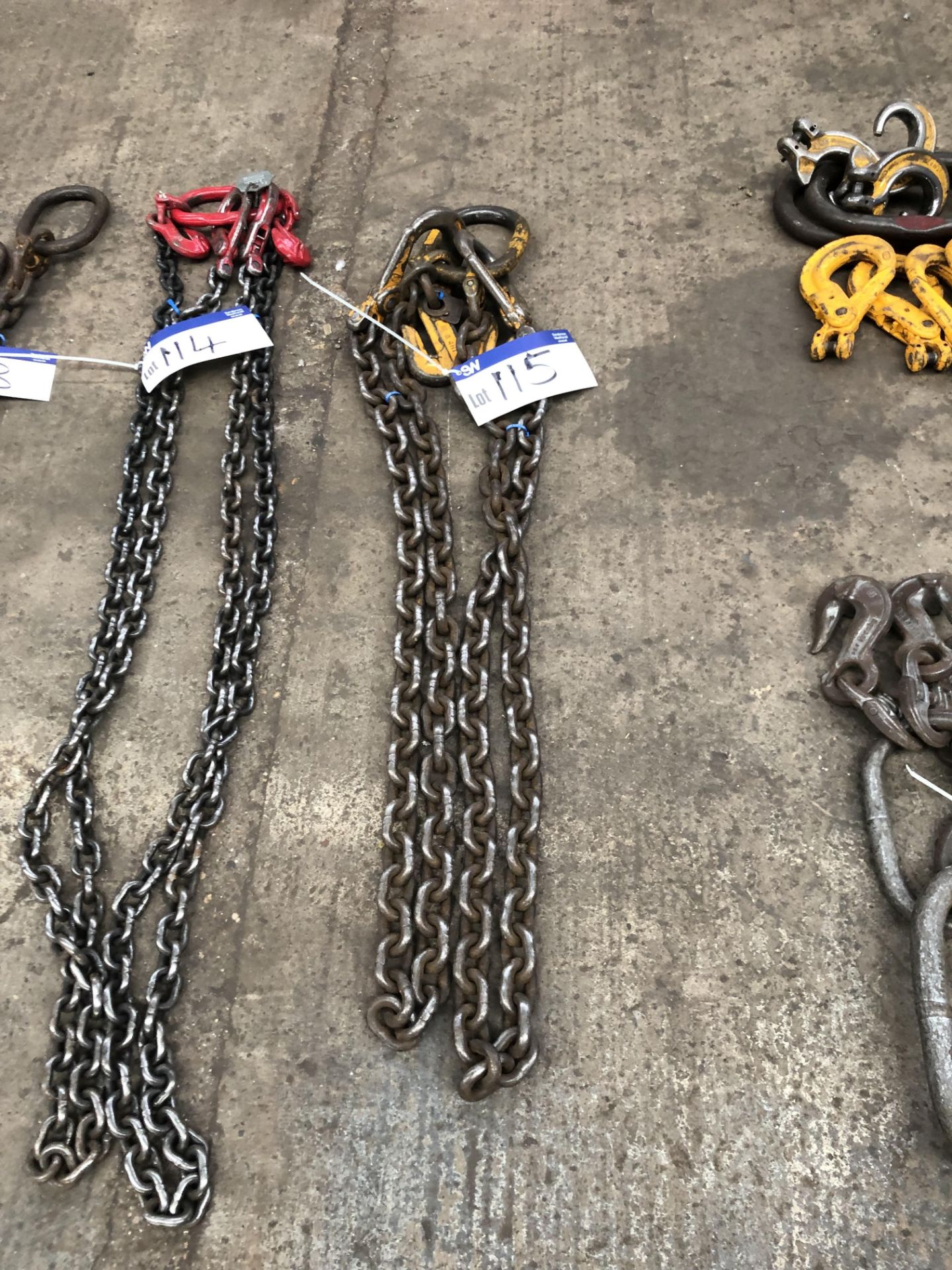 Yoke 7.5 tonne 2 Leg Lifting Chain, 2.8m, serial n - Image 2 of 2