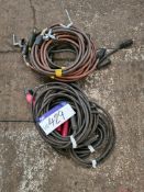 Five Arc Welding Torches, with five earth cables