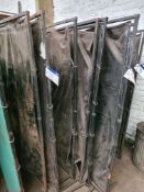 Four Welding Screens, each approx. 1.85m wide