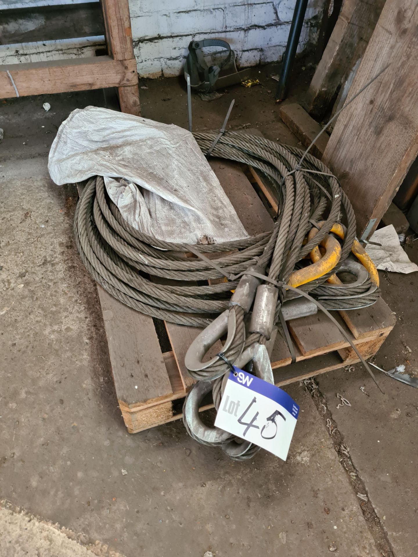 Wire Rope, as set out on pallet