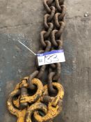 Yoke 45 tonne capacity 2 Leg Lifting Chain, 3.0m,