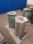 Two Steel Workshop Stools, each approx. 950mm high