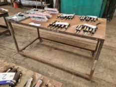 Mobile Steel Workshop Bench, approx. 1.75m x 900mm