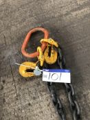 Yoke 17 tonne capacity 2 Leg Lifting Chain, 5.5m,