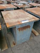 Steel Workshop Stool, approx. 1.25m x 1m x 950mm