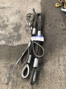 Five Various Wire Rope Slings