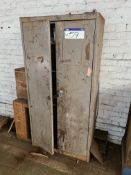 Double Door Steel Cabinet, with contents
