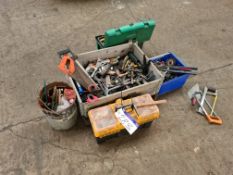 Assorted Hand Tools, as set out in one area