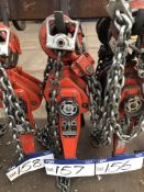 Tiger 3 tonne Lever Hoist, serial no. 1312122, yea