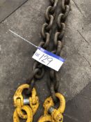 Yoke 30 tonne capacity 2 Leg Lifting Chain, 6.0m,