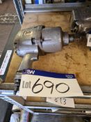 1in. Pneumatic Impact Wrench, 3500rpm three speed,
