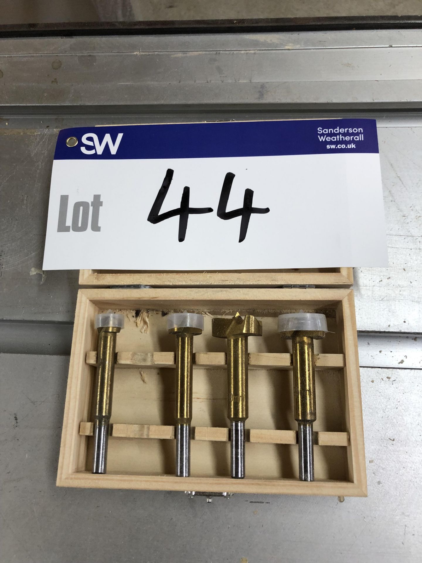 Set of Four Router Bits, in case