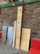 Assorted Plywood Boards, as set out against wall