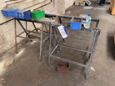 Four Steel Framed Trestles, with contentsPlease read the following important notes:- Assistance will