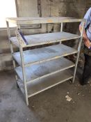 Five Tier Steel Rack, approx. 1.22m x 600mm x 0.45m highPlease read the following important