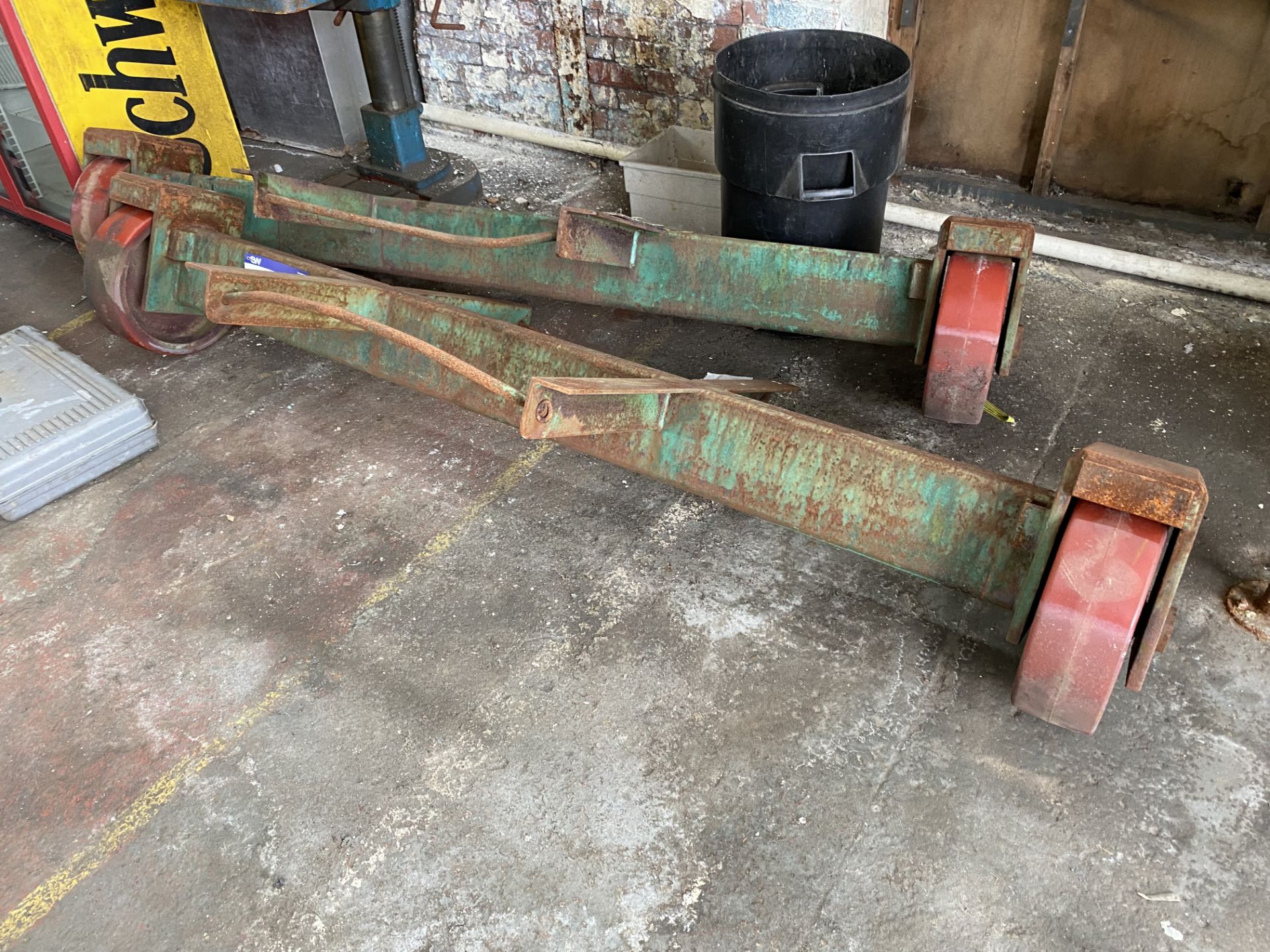 One Pair of Steel Fabricated Bogeys, each 2.5m wide overallPlease read the following important