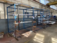 Multi Section Storage Rack, approx. 5m x 1.7m x 2.16mPlease read the following important notes:-