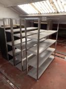 Three Steel RacksPlease read the following important notes:- Assistance will be given with loading