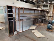 Multi-Compartment Steel Rack, approx. 7.3m longPlease read the following important notes:-