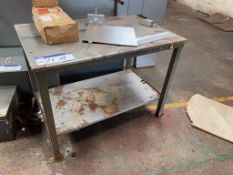 Steel Framed Stainless Steel Top BenchPlease read the following important notes:- Assistance will be