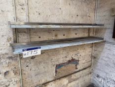 Wall Mounted Stainless Steel Twin Shelf Unit, 1.68m longPlease read the following important