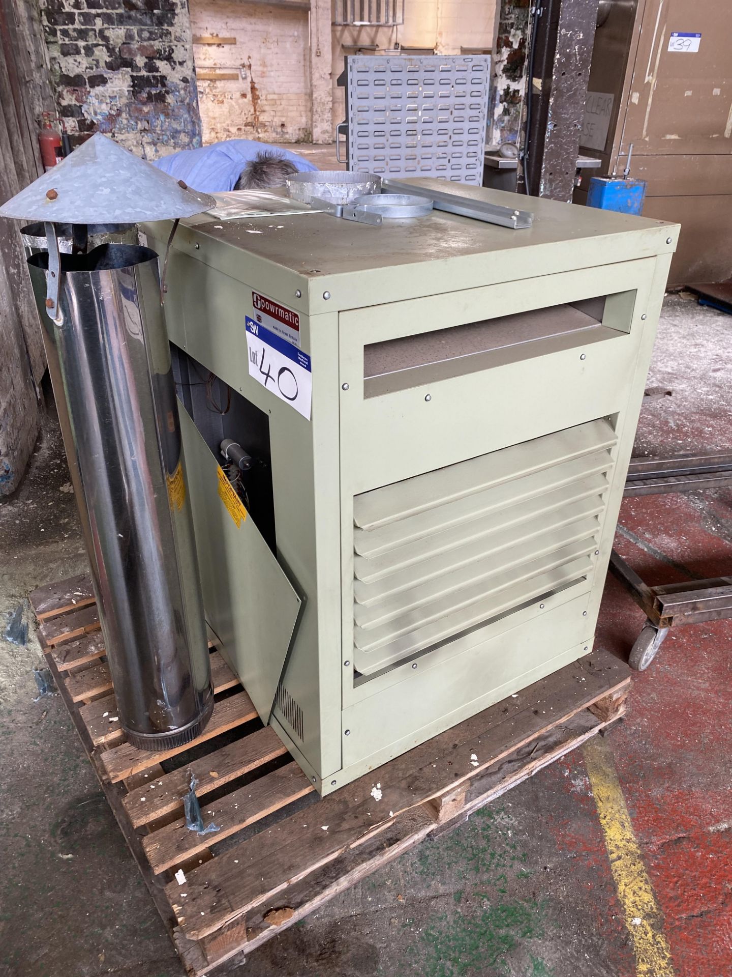 Powrmatic EURO 100 Gas Fired Suspended Space Heater, 37.7kW heat inputPlease read the following