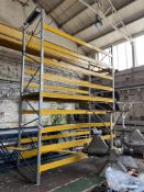 Multi-Tier Single Pallet Rack, approx. 3.6 x 1.43 x 4.8m highPlease read the following important