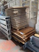 Pallet Racking Timber Shelving, in one stackPlease read the following important notes:- Assistance