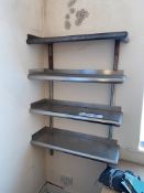 Four Tier Wall Mounted Stainless Steel RackPlease read the following important notes:- Assistance