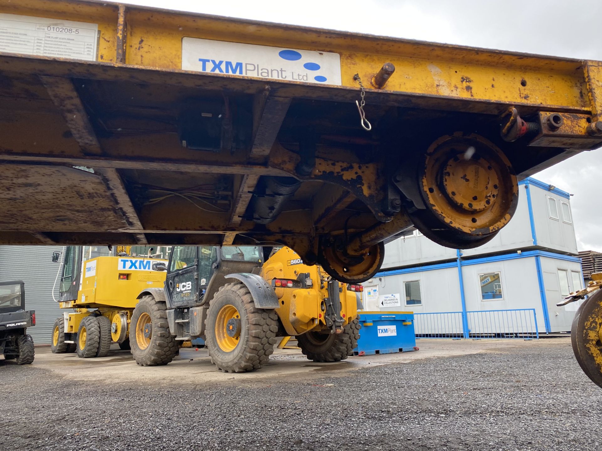 Rexquote T4 20T TWIN AXLE RAIL TRAILER, serial no. 101199-6, plant no. RT193, approx. 5m x 2.5m x - Image 5 of 11