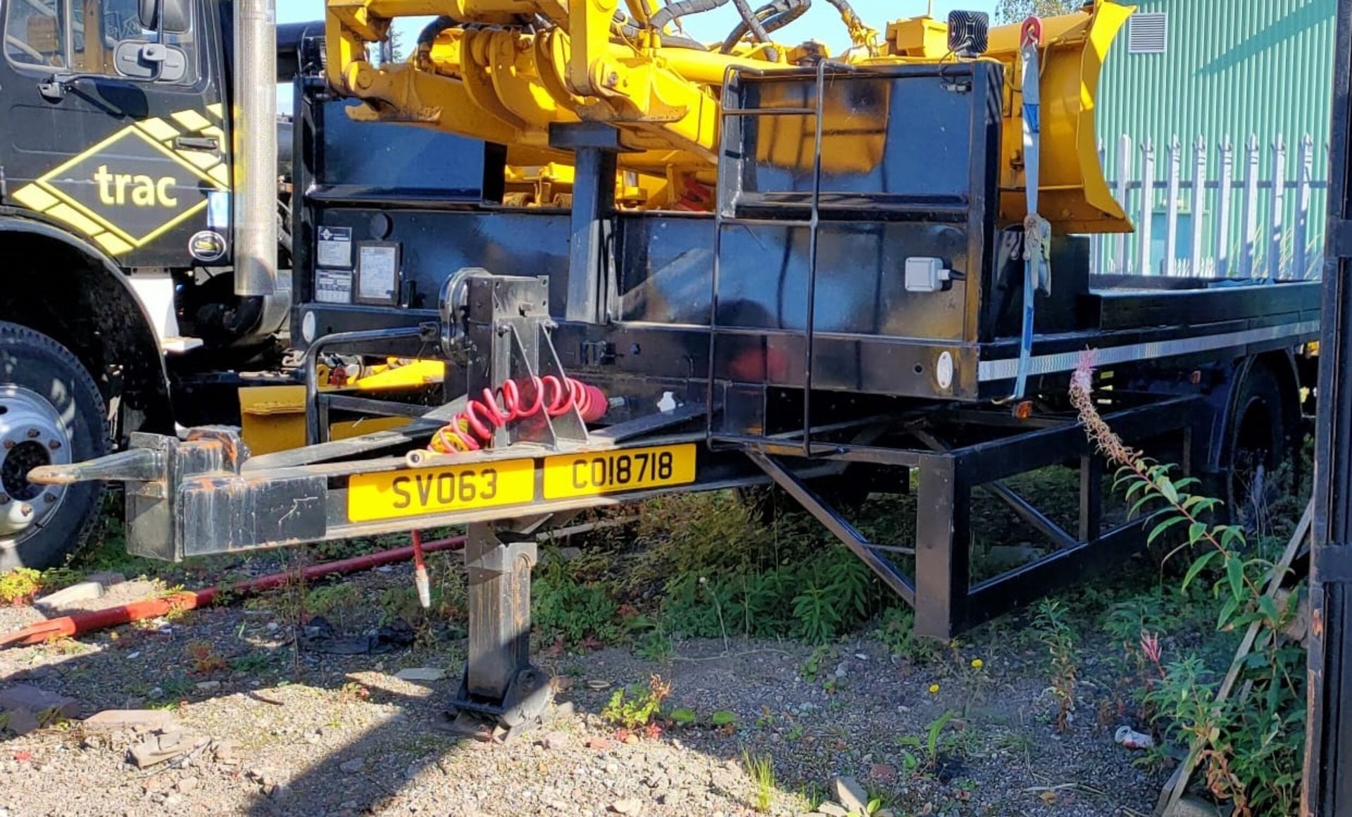 Special Type Single Axle Road Trailer (SV063), (not including plough attachment), lot location TRAC, - Image 3 of 4