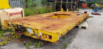 Rexquote T2 Trailer, approx. 5m x 2.5m, with air, hydraulic park and service brakes (10% Buyers