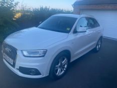 Audi Q3 S-Line Quattro Diesel SUV, registration no