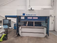 Trumpf 5085 2.2m Press Brake, free loading onto purchasers transport - Yes, item located at