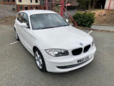 BMW 1 Series Petrol Hatchback, registration no. MW