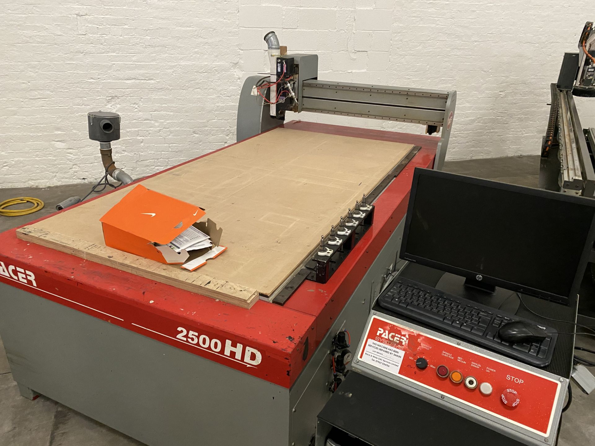 Pacer 2500 HD Pacer CNC Router, with auto tool changer, PC, software, Giordano Colombo ATC - Image 6 of 10