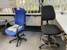 Two swivel office chairs Please read the following important notes:-Collections will not commence