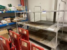 Three tier steel trolley, 2.2m wide Please read the following important notes:-Collections will not
