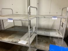 Three tier steel trolley, 2.2m wide Please read the following important notes:-Collections will not