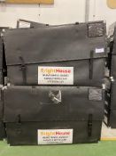 Four TV Flight cases 1070mm x 1710mm x 370mm to hold up to 75" TV (Please not GPS Tracking System