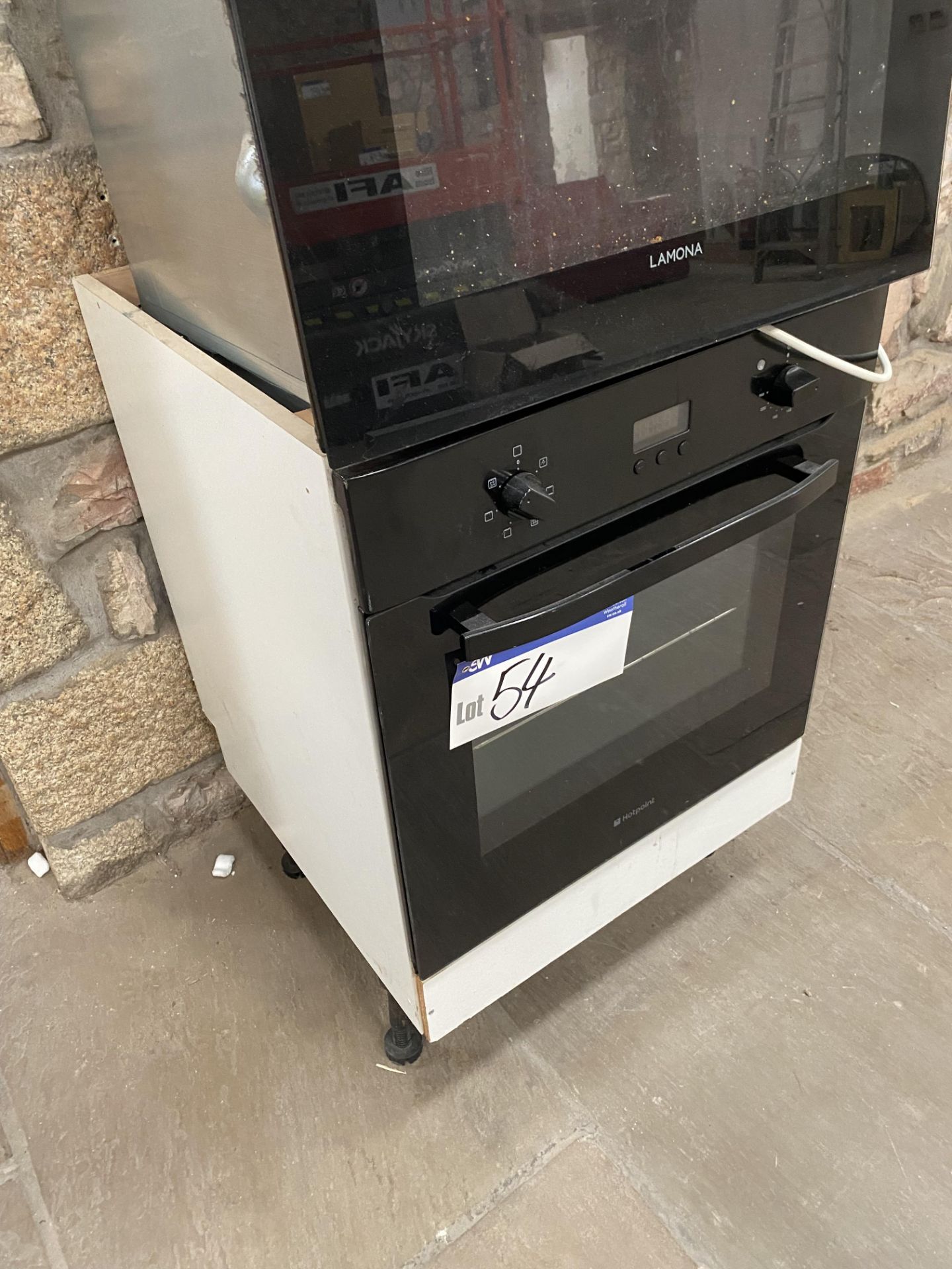 Hotpoint Electric Oven, with fitted cabinet, appro