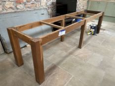 American Oak Framed Table, approx. 3.35m x 850mm,