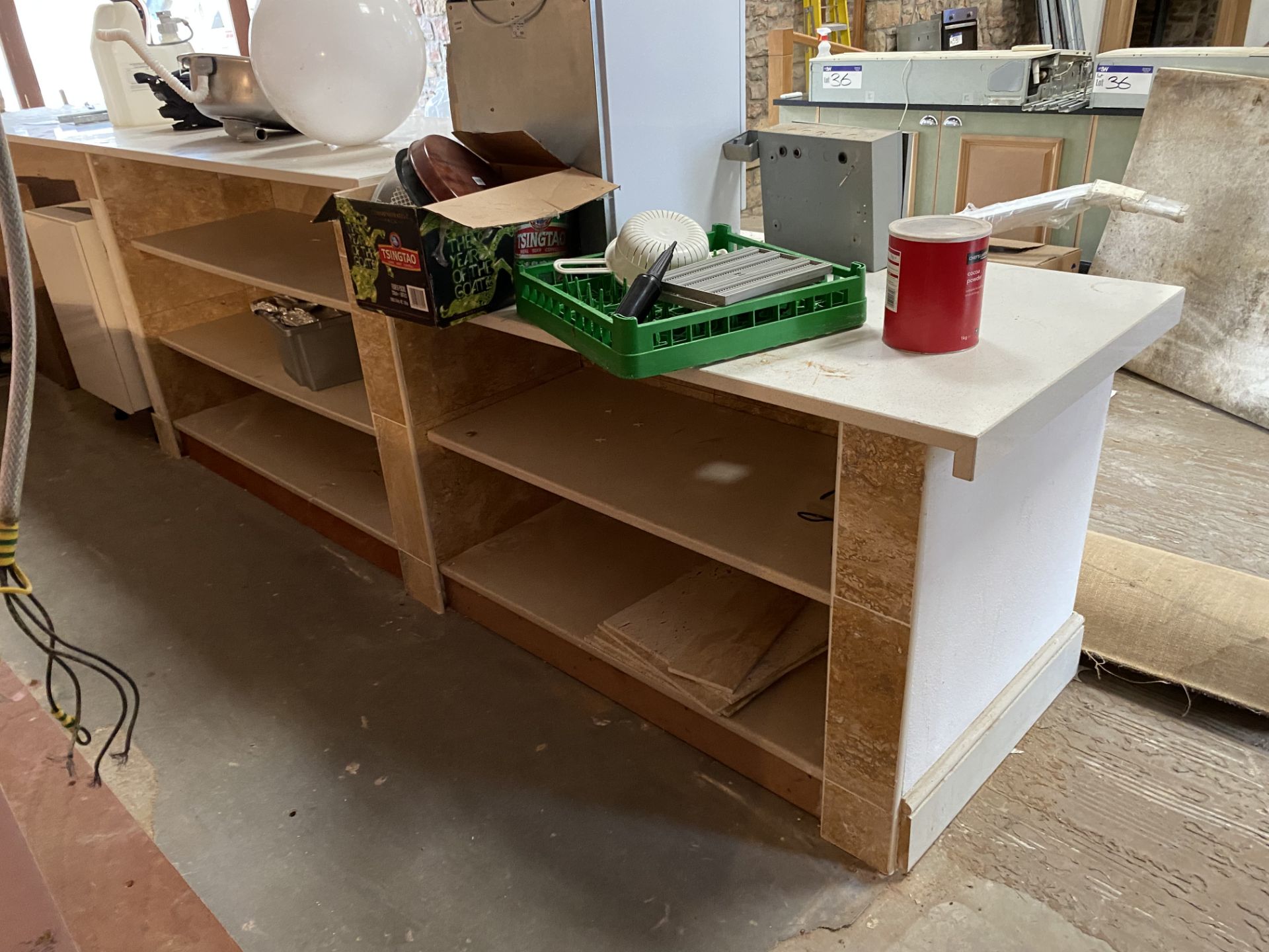 Two Tier Restaurant Counter, approx. 4.5m x 800mm - Image 3 of 3